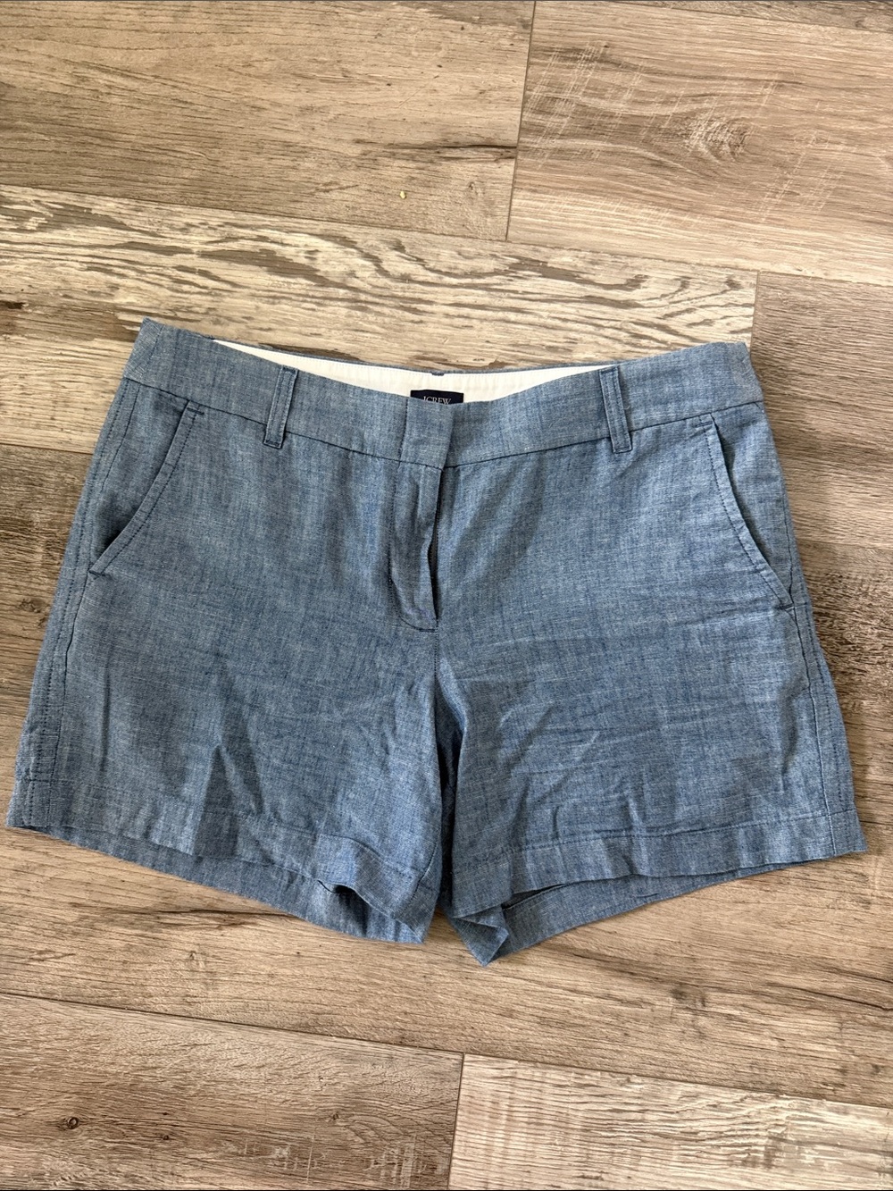 J.Crew Casual Women's Chambray Shorts - Blue